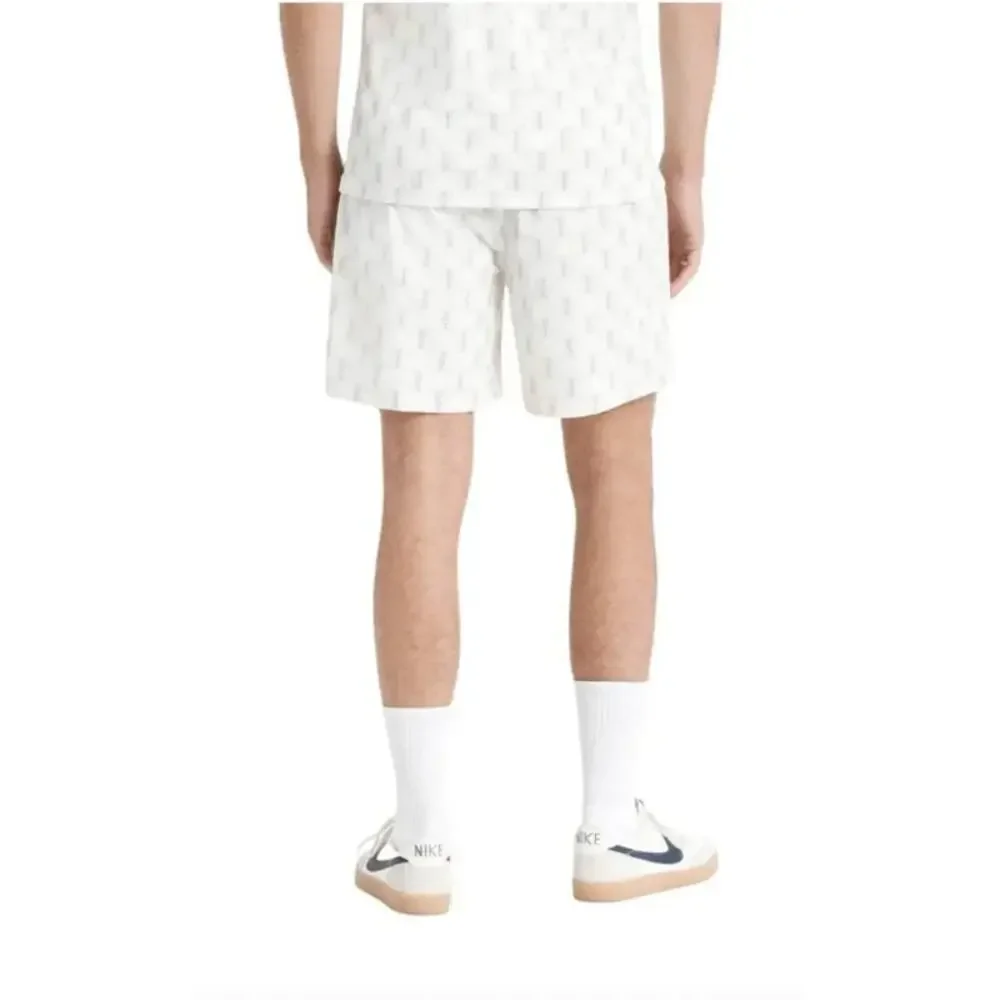 Brixton Jupiter Elastic Waistband Off-White Shorts Men's Medium NEW NWT